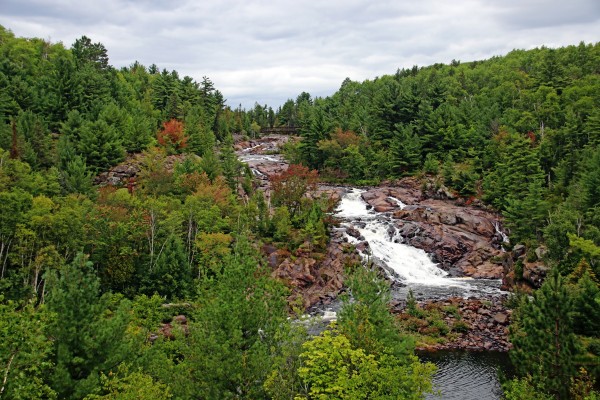 Onaping High Falls by Deb Oppermann
